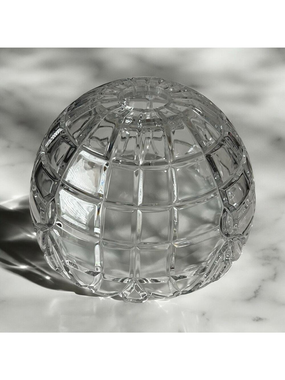 Vintage Hand Cut Crystal Table Lamp SHADE Mushroom Dome 9” REPLACEMENT